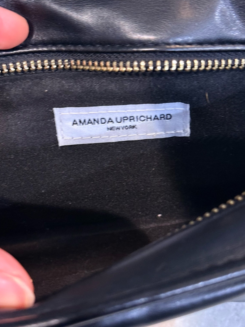 Women’s AMANDA UPRICHARD Black quilted belt bag - Picture 8 of 9